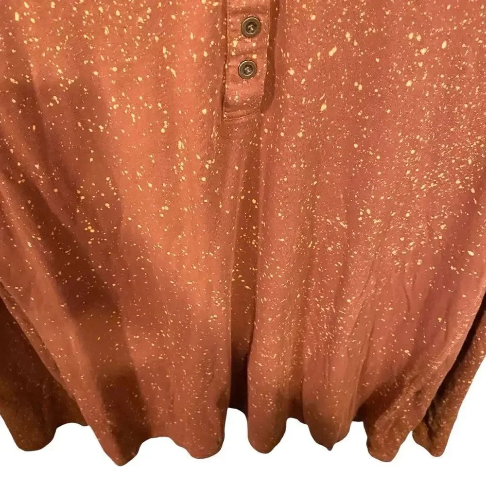 Soft Surrounding Half Button Collared/Turtleneck Long Sleeve Top in Size Large